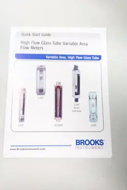 Brooks Instrument 1020NN0B2AA5F9D00001 GT1000 glass tube flowmeter auction image