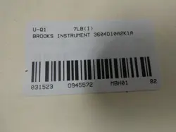 Brooks Instrument 3604D10A2K1A variable area flow meter auction image