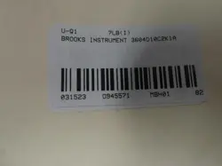 Brooks Instrument 3604D10C2K1A variable area flow meter auction image