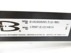 Brooks Instrument 1358F1E1EC4B1A high-flow glass-tube variable area flowmeter auction image