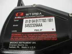 Brooks Instrument M/T3750A variable area flow meter auction image