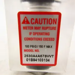 Brooks 2530A4A67SVVT acrylic variable area flow meter auction image
