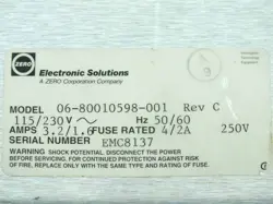 Brooks Automation Techware 5 / Electronic Solutions chassis 06-80010598-001 VME controller chassis auction image