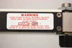 Brooks Instrument Sho-Rate 1355 B-2-15-B glass-tube variable-area flowmeter (rotameter) auction image