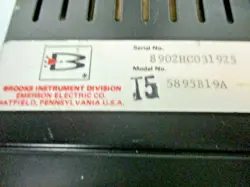 Brooks legacy mass-flow instrumentation 5895B19A mass-flow controller/readout instrument auction image
