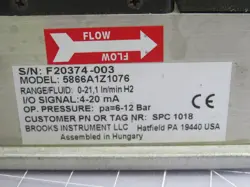 Brooks Instrument 5866A1Z1076 Flow Valve Assembly auction image