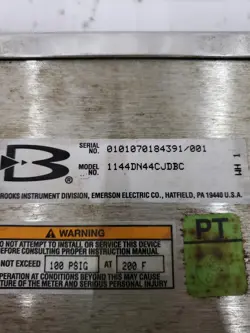 Brooks Instrument 1144DN44CJDBC glass-tube variable area flowmeter auction image