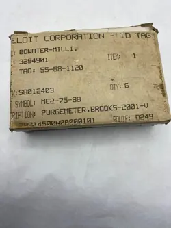 MC2-75-88 Brooks Instrument 2001-V Brooks-Mite water purgemeter auction image