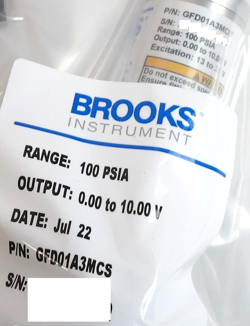 Brooks Instrument SolidSense II GF Series GFD01A3MCS ultra-high-purity dead-end pressure transducer auction image