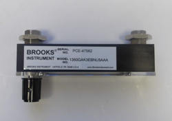 Brooks Instrument 1350GAK3EBNU5AAA low-flow glass-tube variable area flowmeter auction image