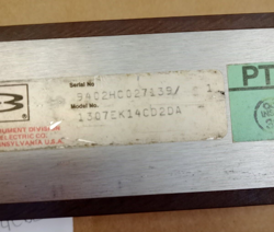 Brooks Instrument 1307EK14CD2DA glass-tube variable area flowmeter auction image