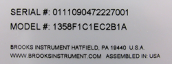 Brooks Instrument 1358F1C1EC2B1A Sho-Rate 1358 variable-area flowmeter auction image
