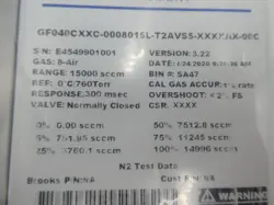 Brooks Instrument GF40 Digital thermal gas mass flow controller and meter family auction image