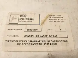 Brooks legacy mass-flow instrumentation 582SP254R thermal mass flow controller or meter auction image