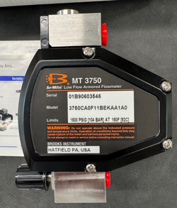 Brooks MT3750 / Ar-Mite Series 3750CA0F11BEKAA1A0 low-flow armored variable-area flowmeter auction image