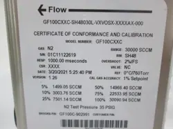 Brooks Instrument GF100 Series GF100C-902991 metal-sealed high-purity thermal mass flow controller auction image