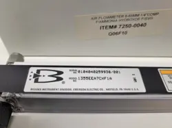 Brooks Instrument 1355EEA7CXF1A low-flow glass-tube variable area flowmeter auction image