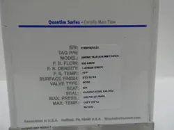 Brooks Instrument QMBM4L1A3A1A1AMB1C1A1CA Coriolis mass flow meter auction image