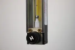 Brooks Instrument 1355EYZZQFE1A low-flow glass-tube variable area flowmeter auction image