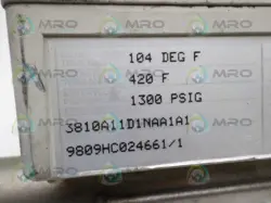 Brooks MT3809 / MT3819 Series 3810A11D1NAA1A1 metal-tube variable-area flowmeter auction image