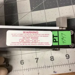Brooks Instrument Sho-Rate 1350E LPW85U Glass-tube variable-area flowmeter auction image