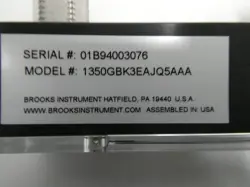 Brooks Instrument 1350GBK3EAJQ5AAA Sho-Rate 1350G variable area flowmeter auction image