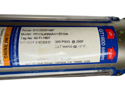 Brooks Instrument 1614AJFA2AA13D10A industrial glass-tube variable area flowmeter auction image