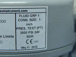Brooks 3810GAD10AABA1A00000 Brooks-family industrial component auction image